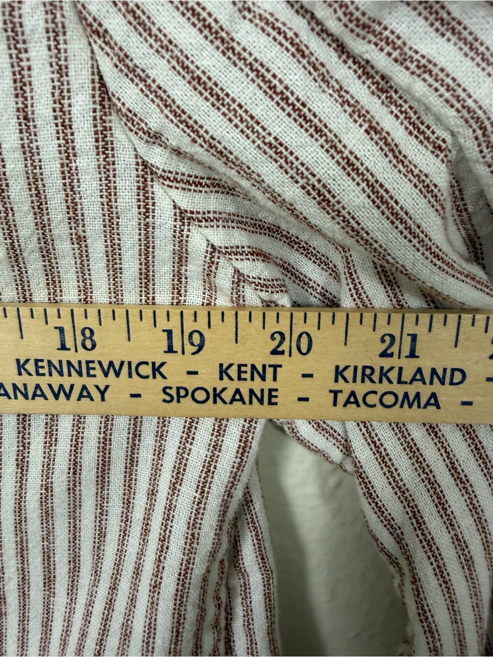 Caslon Petite XS Striped Linen Blend Blazer Jacket - Picture 5 of 5